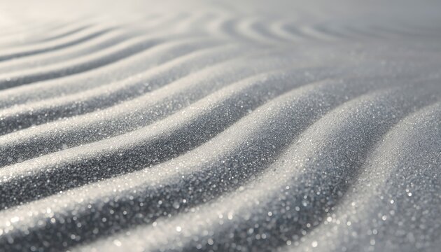 Kinetic Sand Wave Macro &ndash; Metallic Pearl Texture