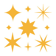 Obraz premium set of golden stars