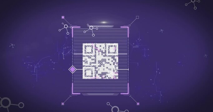 This video showcases a digital interface concept that uses a qr code to process data