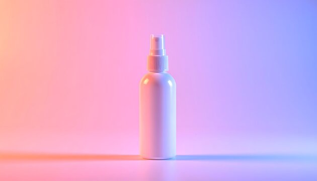 White plastic spray bottle