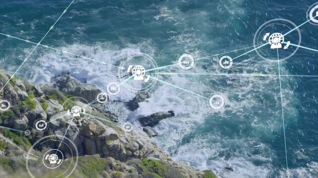 Digital video illustrates the concept of globally connected networks.