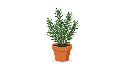 Obraz premium Potted Green Plant with Green Leaves.