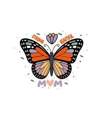 Obraz premium mothers day t-shirt design
