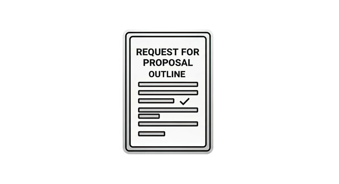 Document icon representing a proposal outline with a checklist
