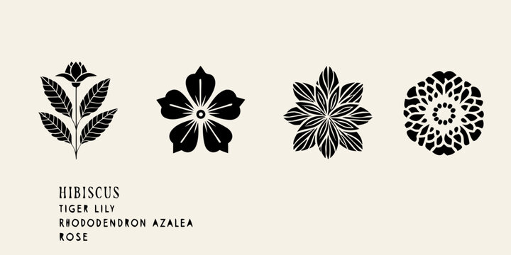 Floral design featuring hibiscus tiger lily rhododendron azalea and rose
