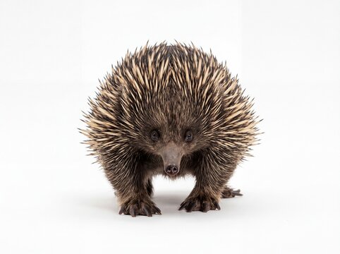 Echidna Isolated On White Background Echidna Side View Photography Style  Echidna White Background, Echidnas Echidna Animal Standing