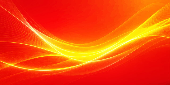 Abstract red background featuring flowing waves of light and fire texture with an artistic fractal pattern in motion to create a vibrant energy backdrop for modern design wallpaper