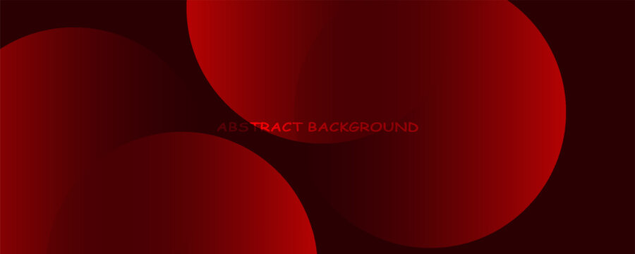 Red Abstract Geometric Background with Halftone Circles and Gradient Shapes. Suit for banner, web, brochure, pamflet and presentation. vector illustration