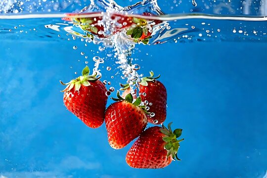 Summer berry mix concept, heap of fresh strawberries, healthy antioxidant food.