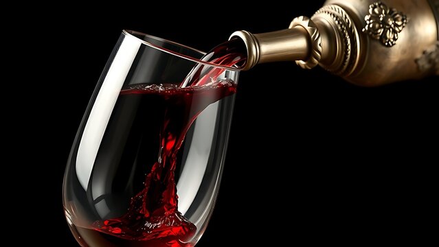 flagon. An antique silver flagon pours deep red wine into a crystal glass. bar promotions, beverage menus, designed for food & beverage menus and cafe branding, inspires menu design.