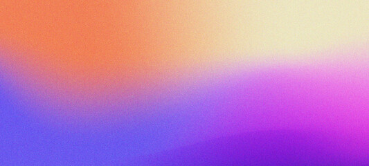 Fototapeta premium Grainy gradient abstract noise texture background Modern abstract background, smooth gradient blend of orange blue and purple, providing a vibrant canvas for creative digital applications