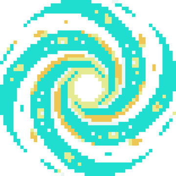 Magic Circle Portal Swirl Effect Pixel Art