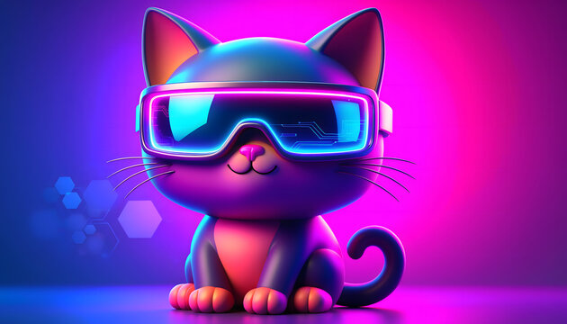 April fools' day prank funny cat wearing crazy eyes on april 1st