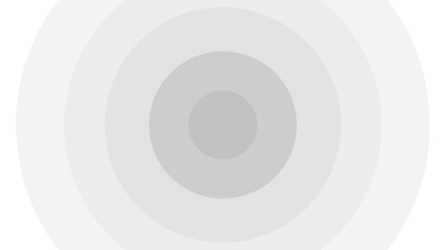 Grey circle element animation on white background