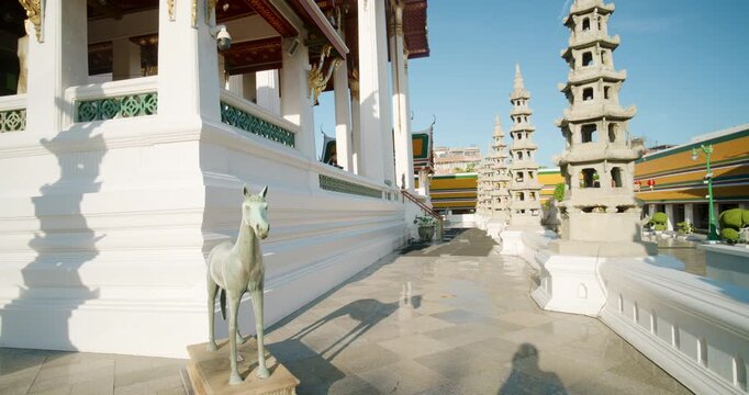 Wat Suthat Thepwararam is a first-class royal temple of the Ratchaworamahawihan type, one of only a few in  Bangkok Thailand