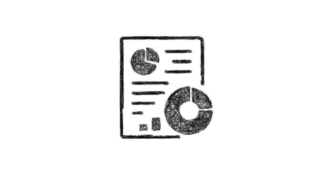Sketch report icon animation - smooth progressive reveal