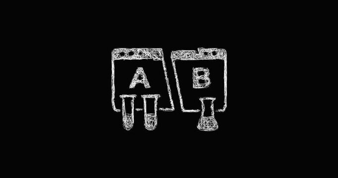 Sketch a b testing icon animation - smooth progressive reveal