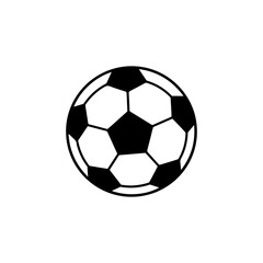 Fototapeta premium Soccer ball icon symbolizing football sport competition and team play activity concept Vector illustration