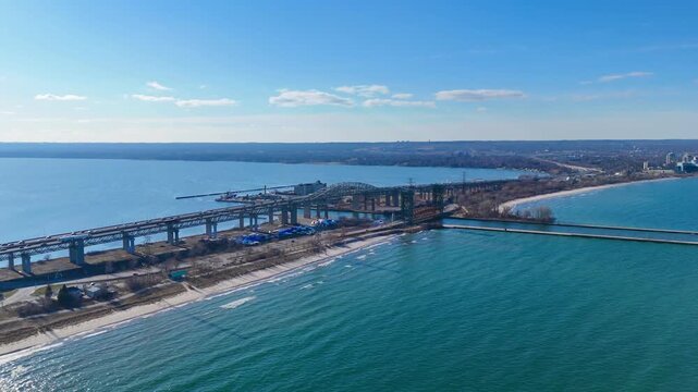 view of skyway bridge