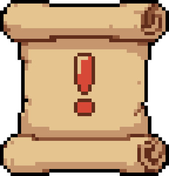 Quest Scroll Pixel Art