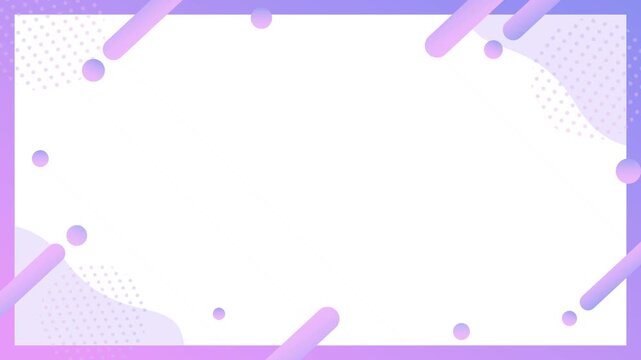 Simple and cute business frame background with geometric patterns and gradients.