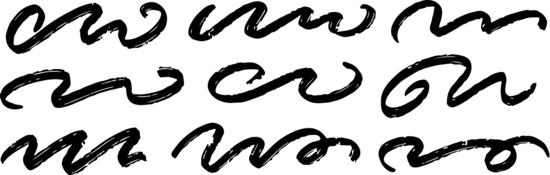 handwritten cursive calligraphy word crown repeated isolated on transparent background