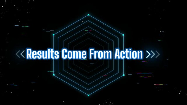A motivational video showcasing the importance of taking action to achieve results