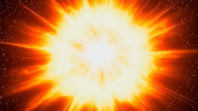 Cosmic explosion in space