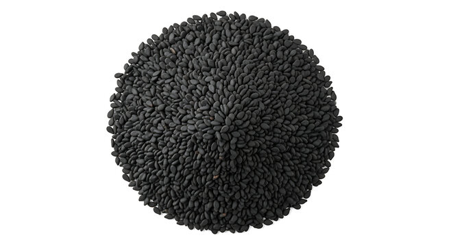 Close up shot of black cumin seeds, a healthy spice known for its medicinal properties and culinary uses
