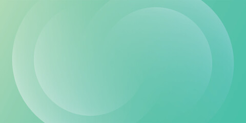 Fototapeta premium Abstract background with smooth radiant mint green and turquoise flowing waves.