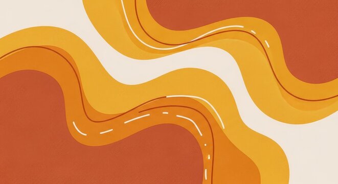 Orange yellow wavy lines abstract background wallpaper poster banner download 2026 2027