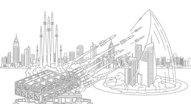 Dubai cityscape with modern skyscrapers.