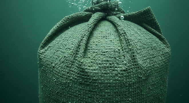 Underwater Silt Fence Bag for Erosion Control in Waterways