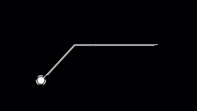 Modern Futuristic HUD Callout Diagonal Line Overlay Title Lower Third Sci-Fi Tech Interface Clean Digital Pointer