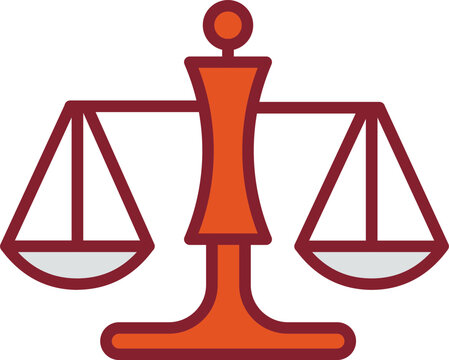 Justice Scale Vector Icon