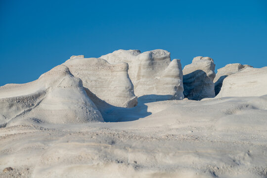Milos island in Greece in summer time   