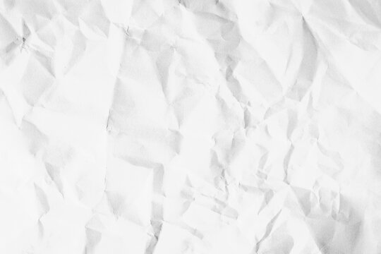 Crumpled white paper texture, clean minimal background, PNG transparent
