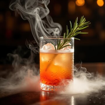 Smoking Rosemary Molecular Mixology Beverage Artistry Elegant Accomplice Experience Flavor Alteration Infusion