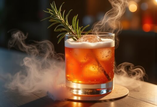 Smoking Rosemary Molecular Mixology Beverage Artistry Elegant Accomplice Experience Flavor Alteration Infusion