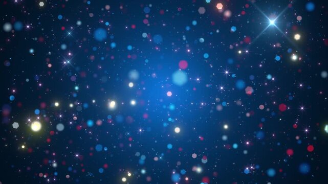blue shiny background abstract particles