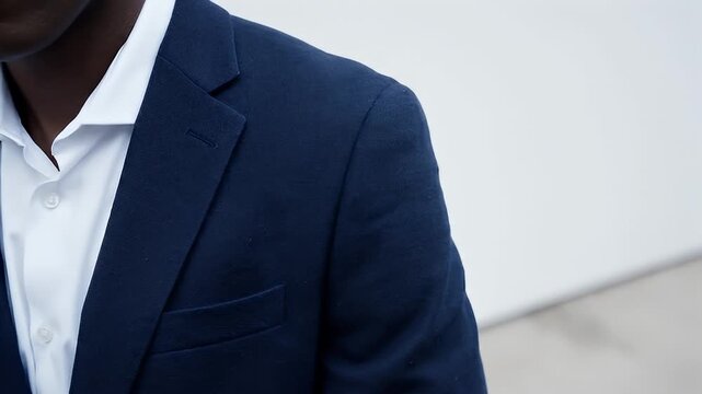 Businessman in a blue suit.