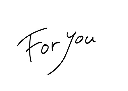 For you elegant handwritten typography, thin script lettering minimal design