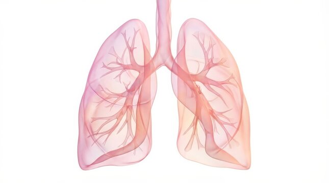 Illustration of Human Lungs Lungs Human Anatomy Respiratory System Bronchi Health Medical Illustration Anatomical Diagram. Concept featuring lungs, human anatomy, respiratory system, bronchi, healt...