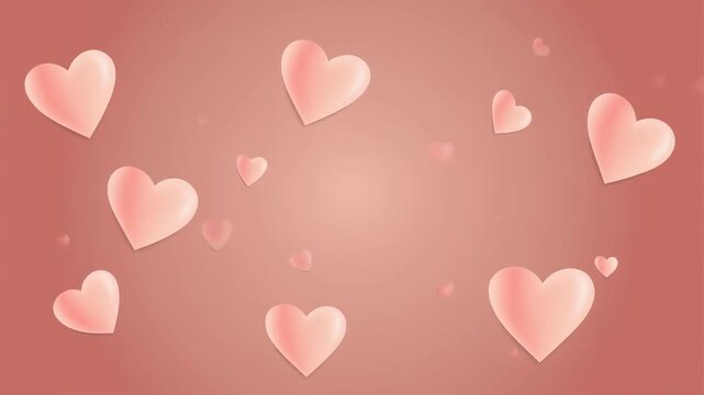 Simple Looping Floating Hearts Animation