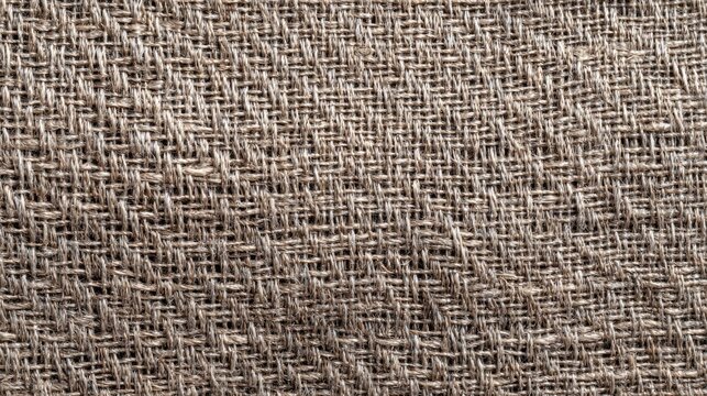 photograph reveals the detailed woven structure of coarse natural fabric.