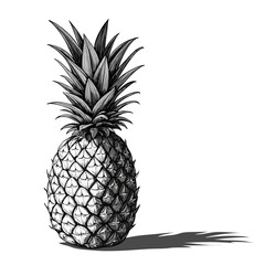 Obraz premium Minimal Pineapple Illustration