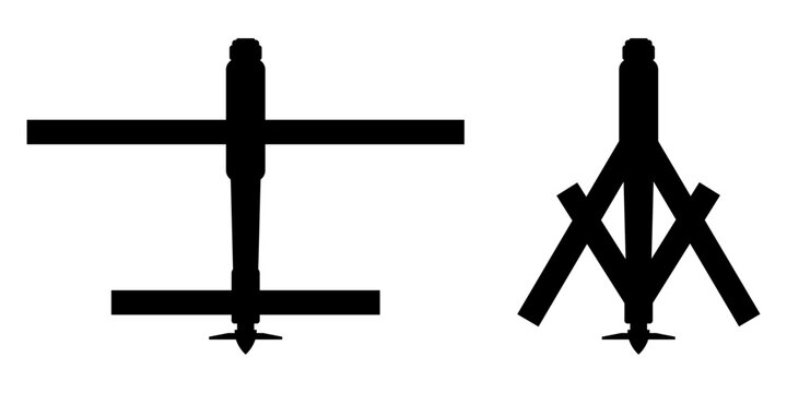 Switch Blade Drone Kamikaze Full and Launch Position. Artificial Plane Bomber Anti Tank Plane Ship.
