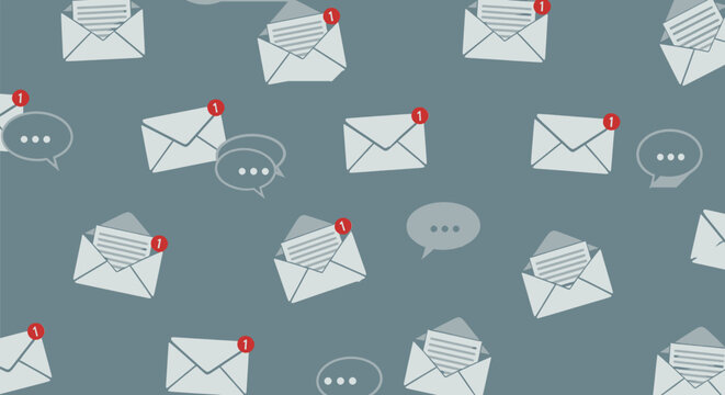 Email Envelopes Communication Icons.