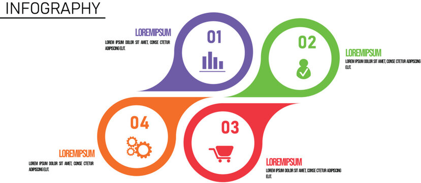 Template Timeline Infographic technology