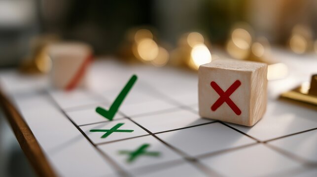 Single object detail of experiment board tracking lean startup hypotheses, green checkmarks on validated assumptions and red crosses on invalidated guesses with pivot arrows connecting revised